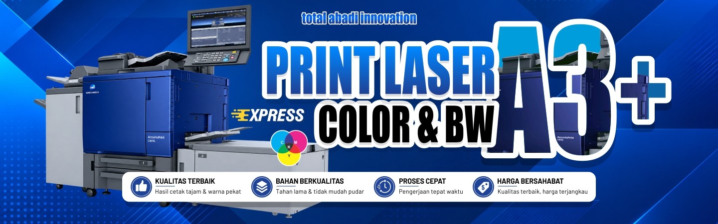 Percetakan Total - Print Laser Color & BW A3+ Express