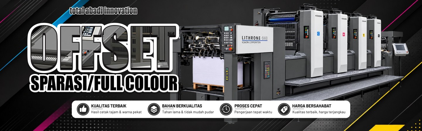 Percetakan Total - Cetak Offset Sparasi Full Colour Lithrone S40